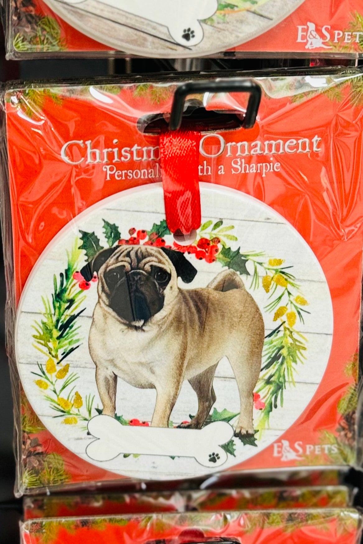 Favorite Pet Breed Ceramic Ornament (Choose from 88 styles)