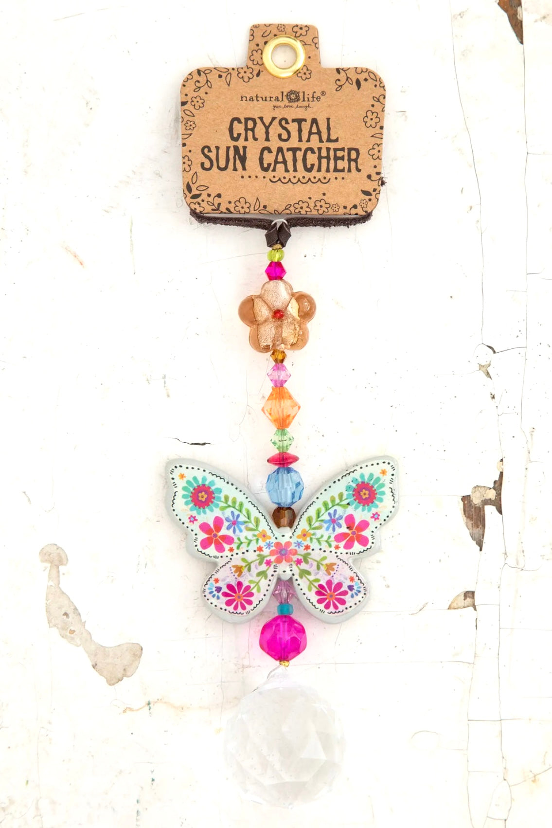 Natural Life Sun Catcher Car Charm- Butterfly