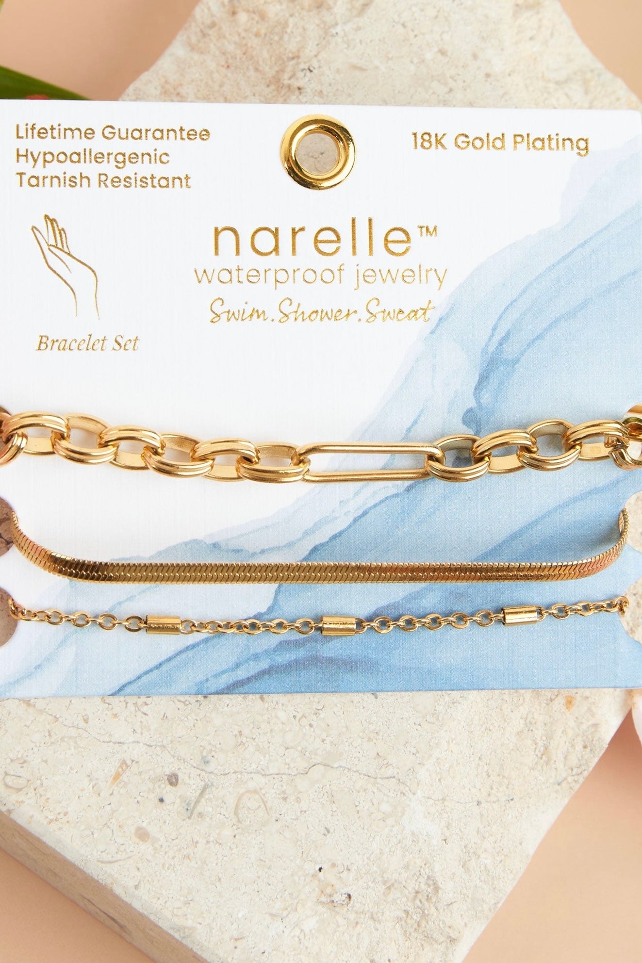 Narelle Waterproof Jewelry- Bracelet Trio Collection