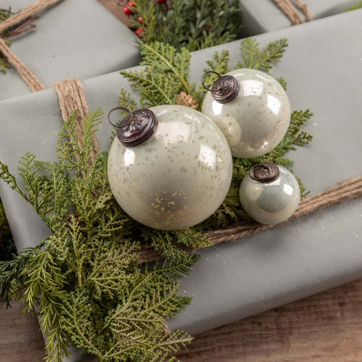 Kugel Ornament 3" White