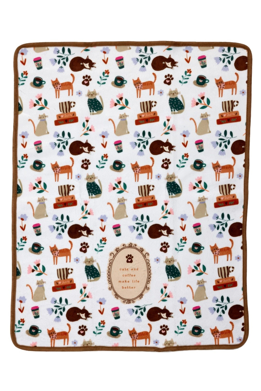 Cats & Coffee Tea Towel & Sponge Gift Set