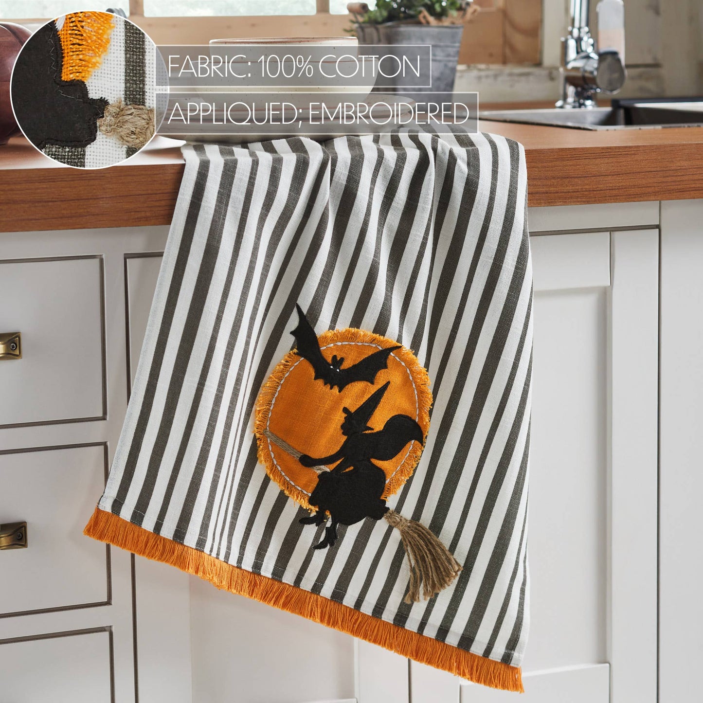 Witching Hour Spooky Halloween Kitchen & Dish Towel