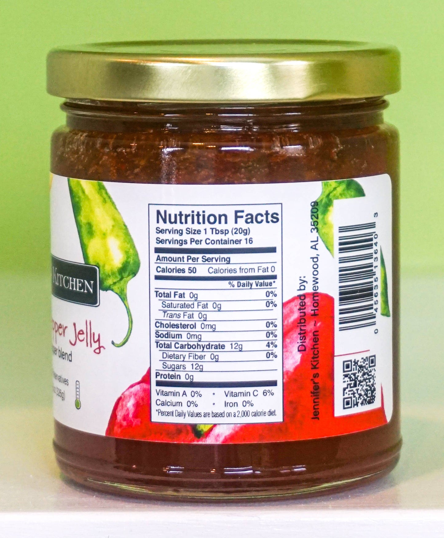 Confetti Pepper Jelly - 11 oz  Jennifer's Kitchen