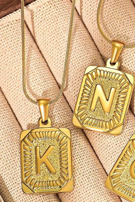 Cape Diablo Golden Glow Initial Necklace