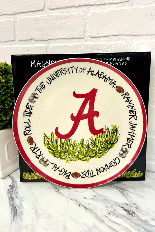 University of Alabama Melamine Plate Set of 4