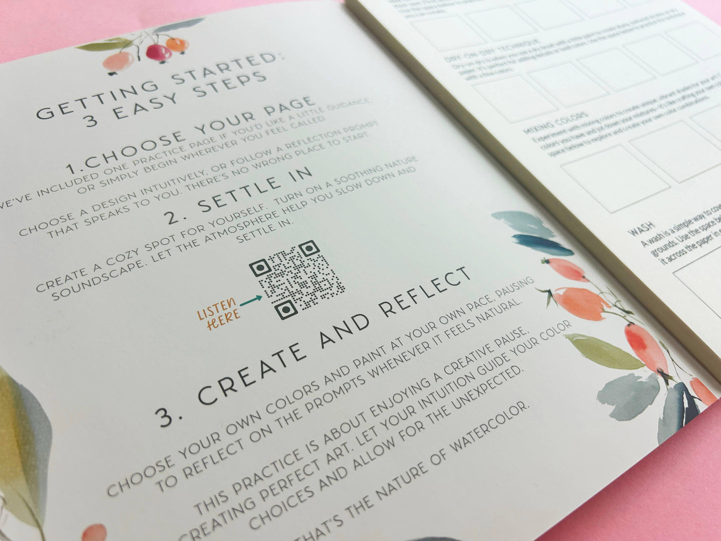 Breathe People Watercolor Meditative Art Book: Guided Creative Ritual