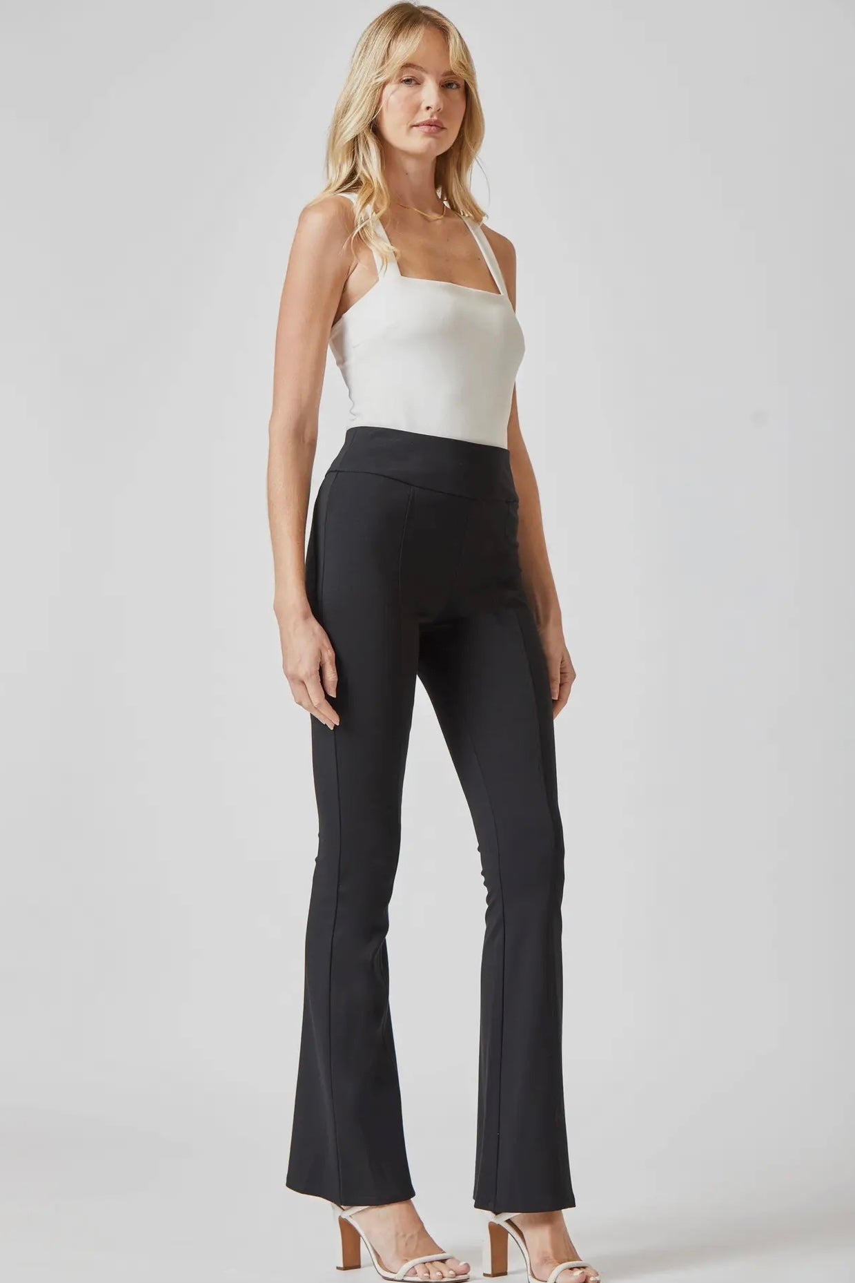 Magic High Waisted Flare Pant in Black