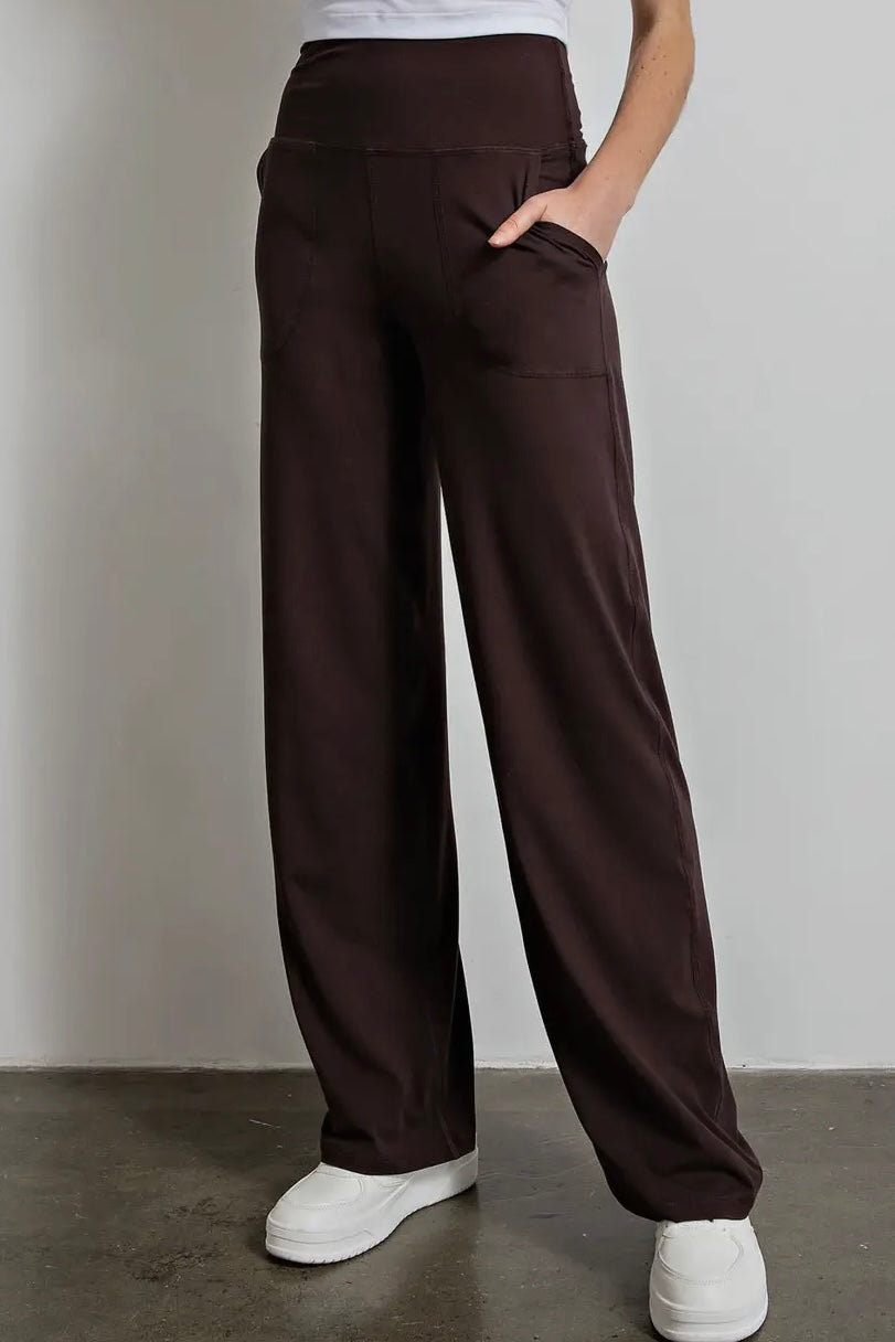 Brown Butter Soft Straight Leg Yoga Pants