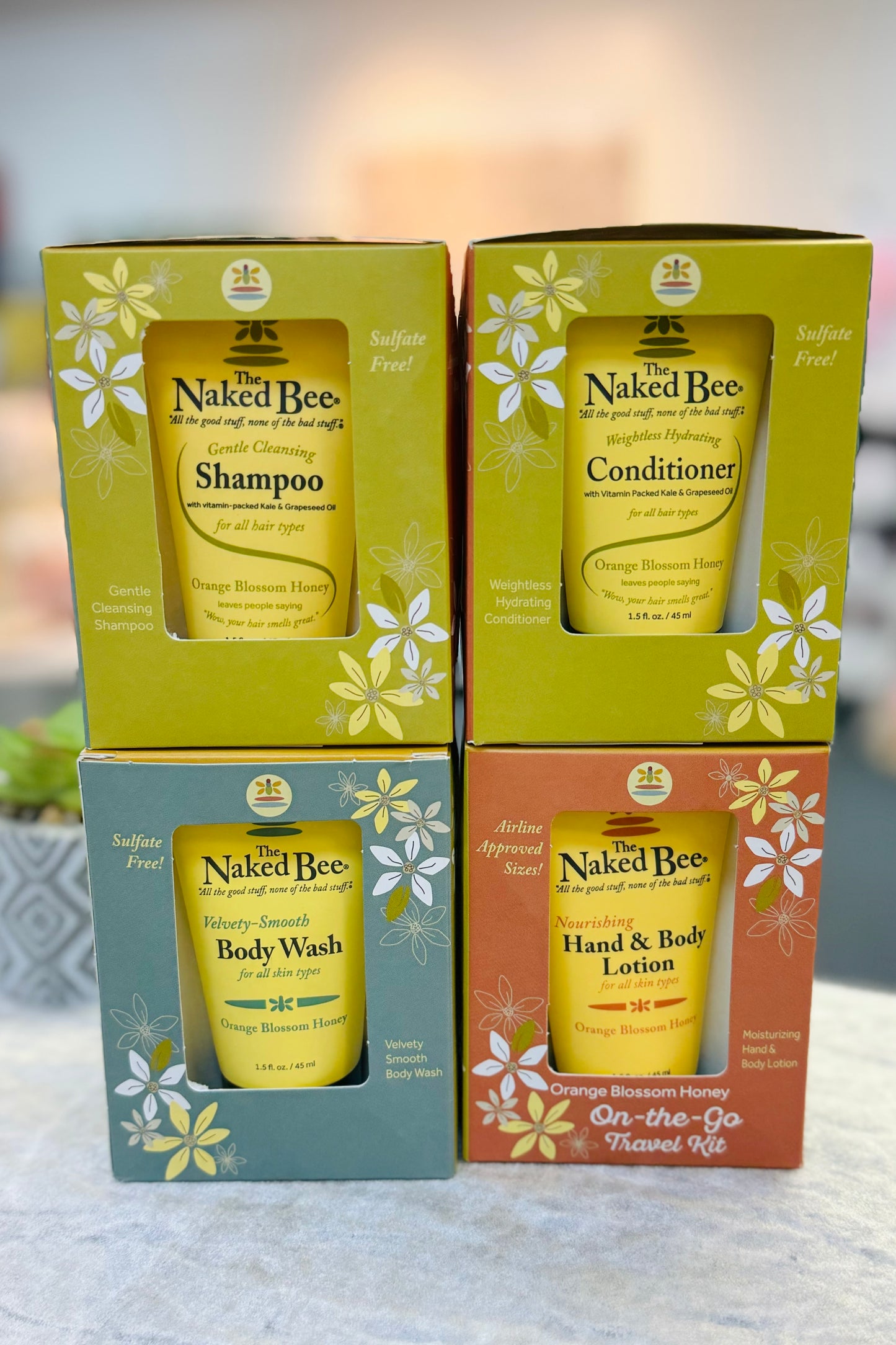 The Naked Bee Orange Blossom On The Go Travel Kit