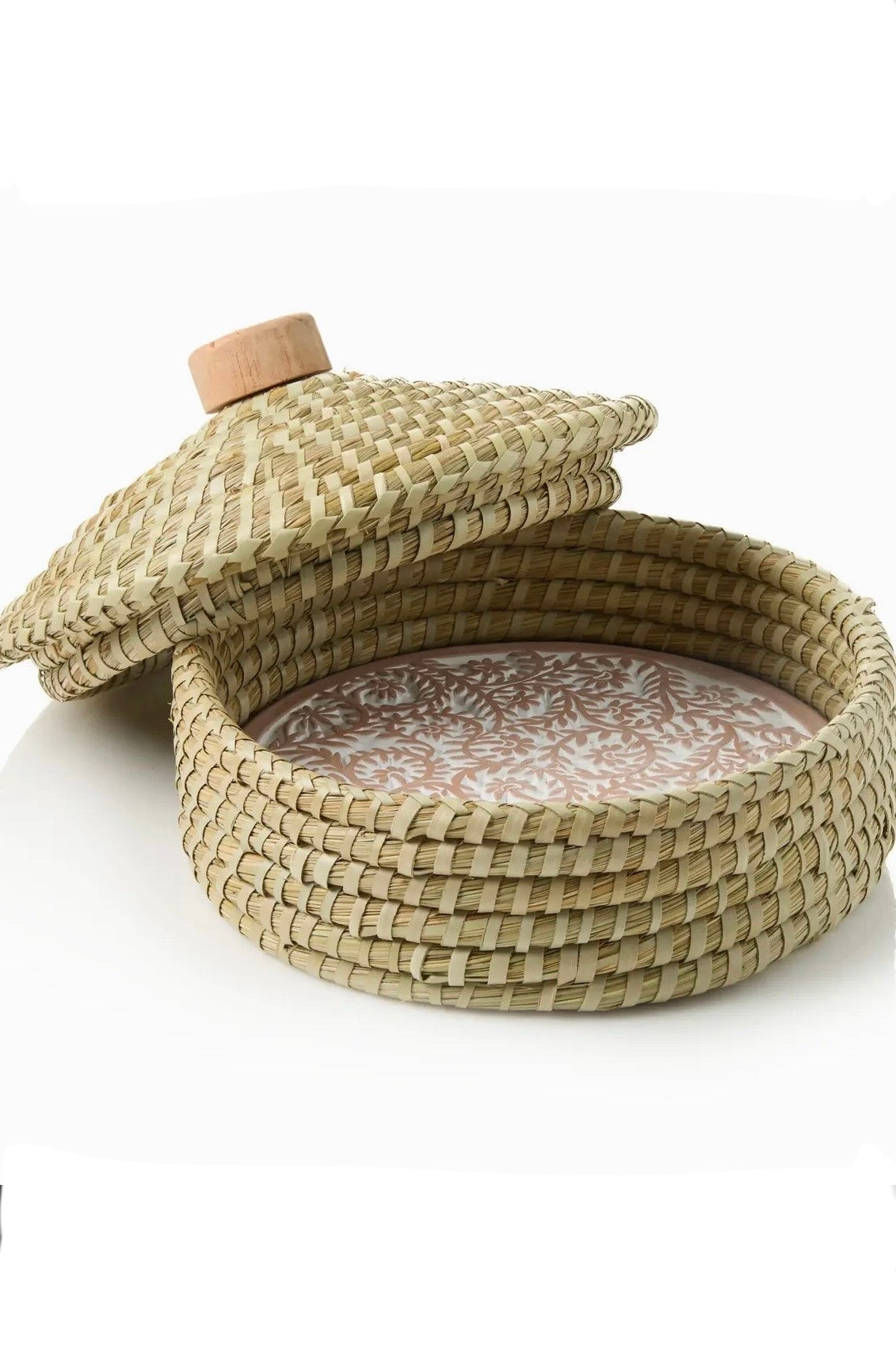 Pangara Handmade Breadwarmer Basket with Lid