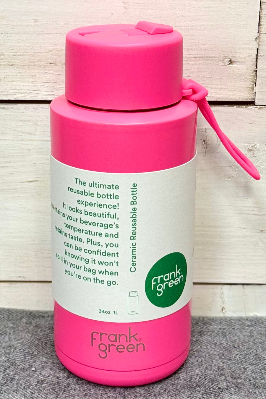 34 oz Frank Green Reusable Bottle with Ceramic Lining- HALF PRICE SUMMER SALE!