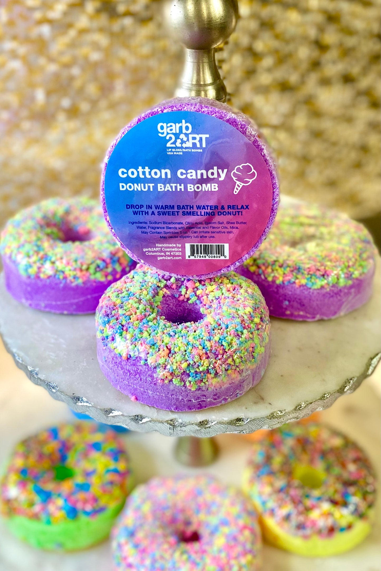 Effervescent Donut Bath Bombs by Garb2Art