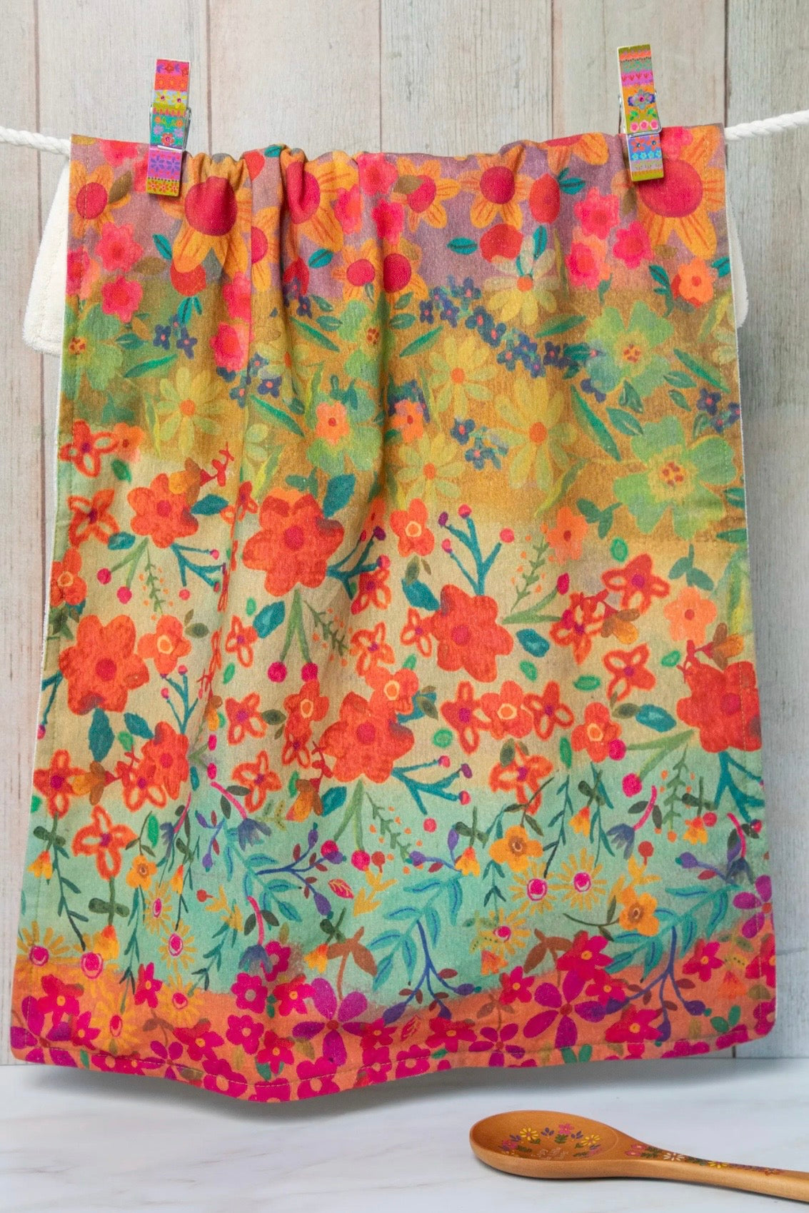 Natural Life Cotton Dish Towel- Wildflowers