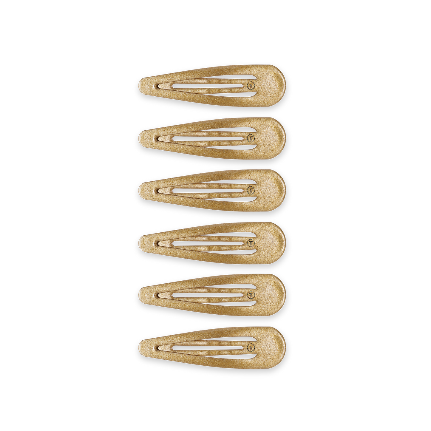Teleties Snap Clip | Gold | 6 Count