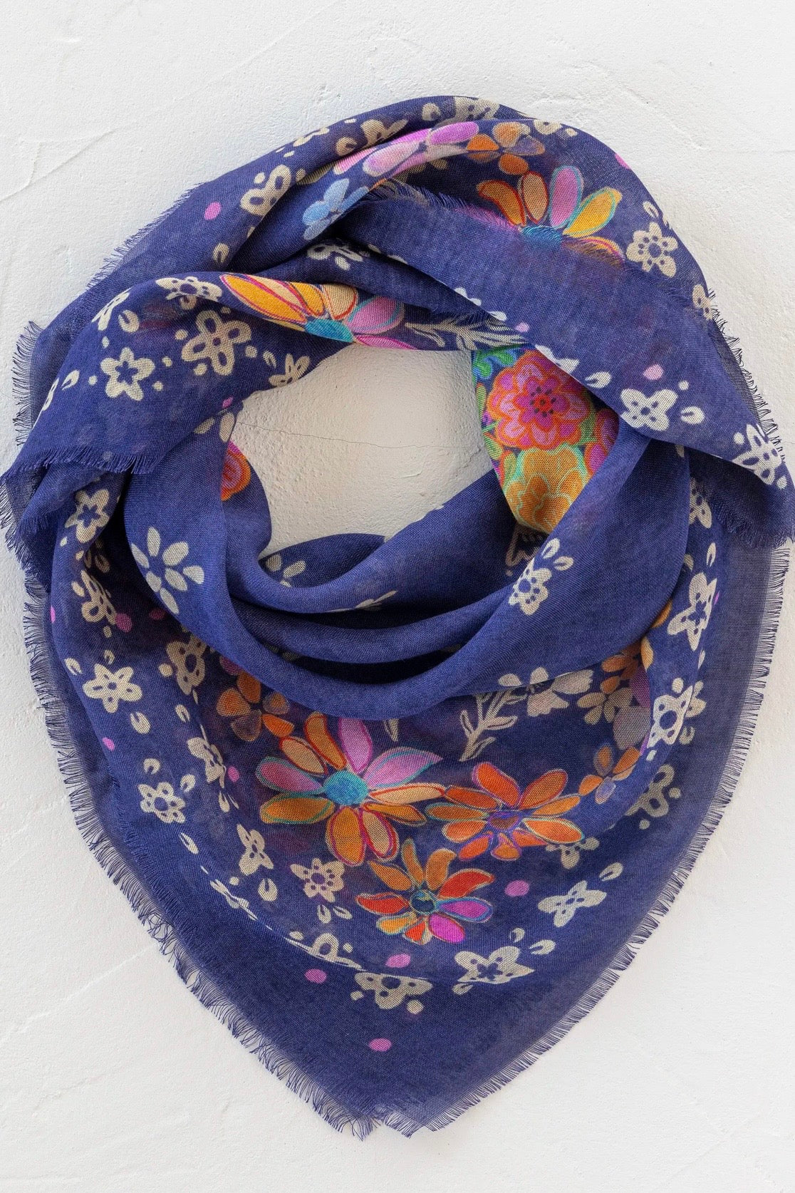 Natural Life Boho Bandana Scarf- Tropic Bandana Navy