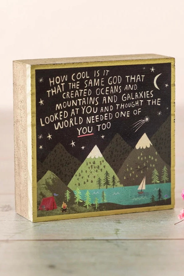 Natural Life Tiny Block Keepsake- How Cool Same God