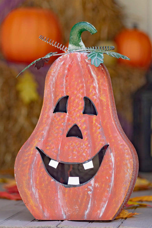 Large Metal Indoor/Outdoor Jack-O-Lantern