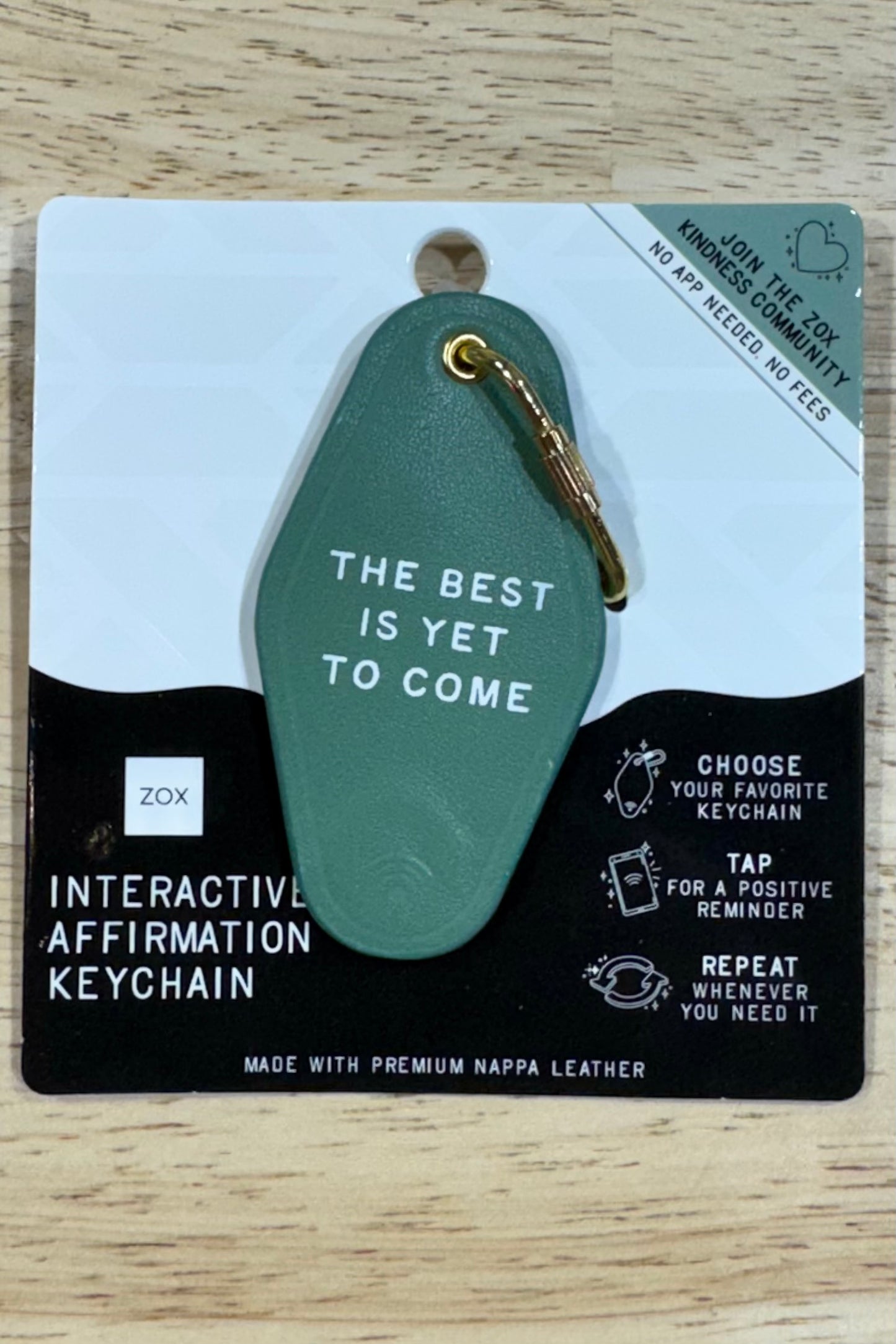 Zox Interactive Bible Verse or Affirmation Keychain