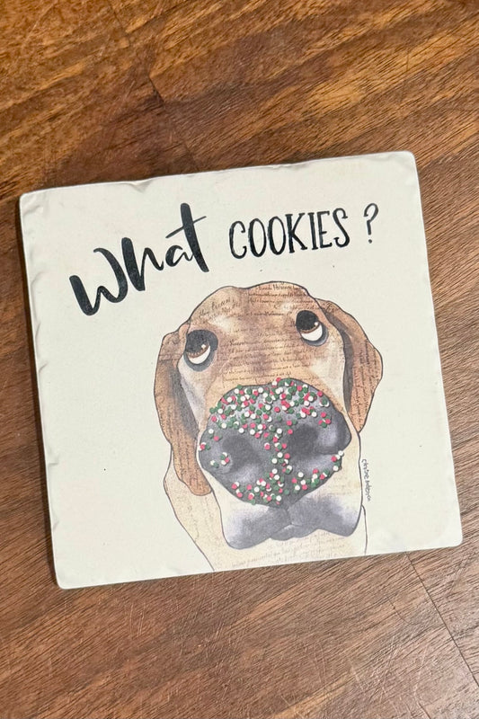 What Cookies? Limestone Drink Coaster by Tipsy Coasters