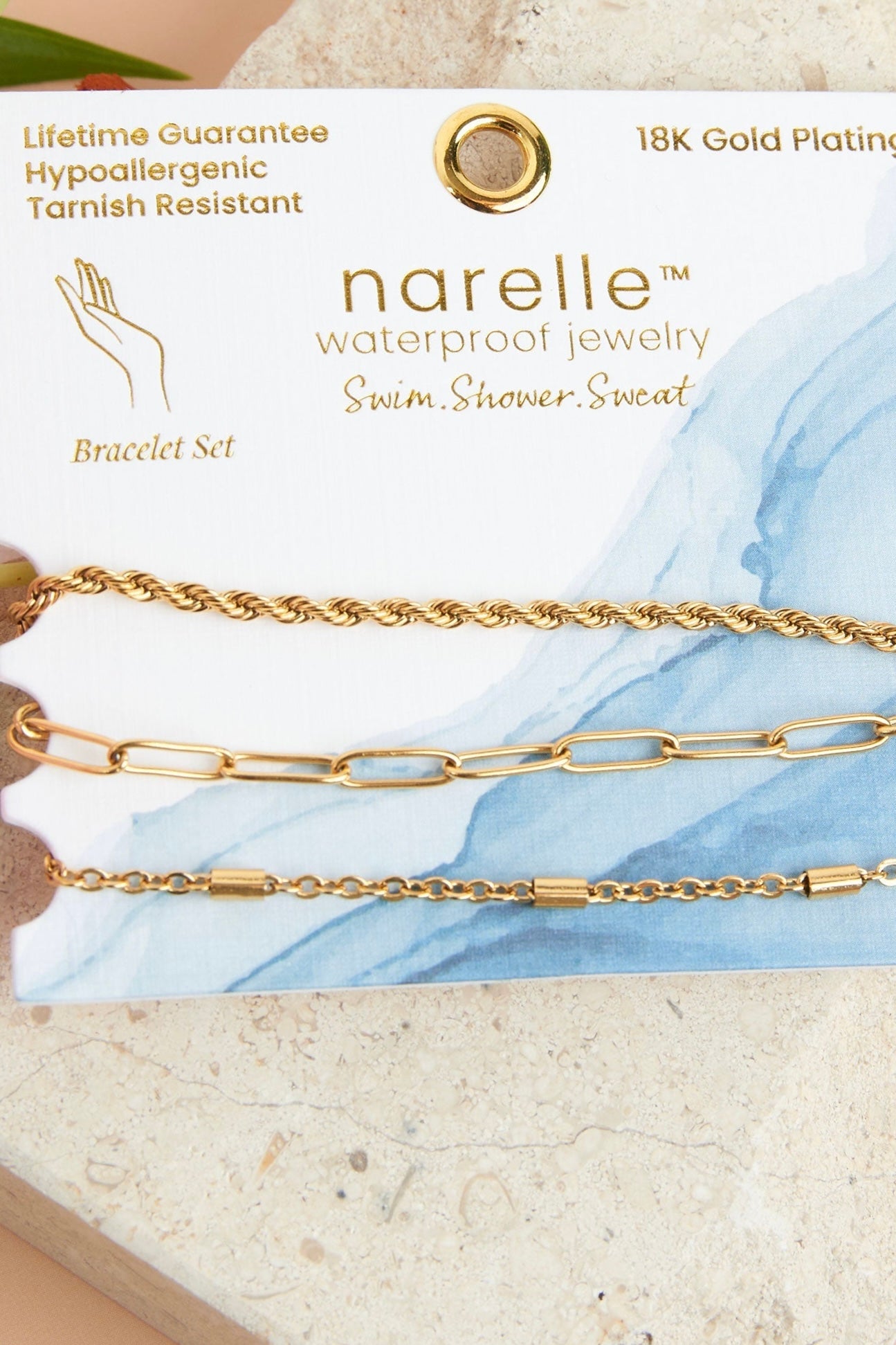 Narelle Waterproof Jewelry- Bracelet Trio Collection