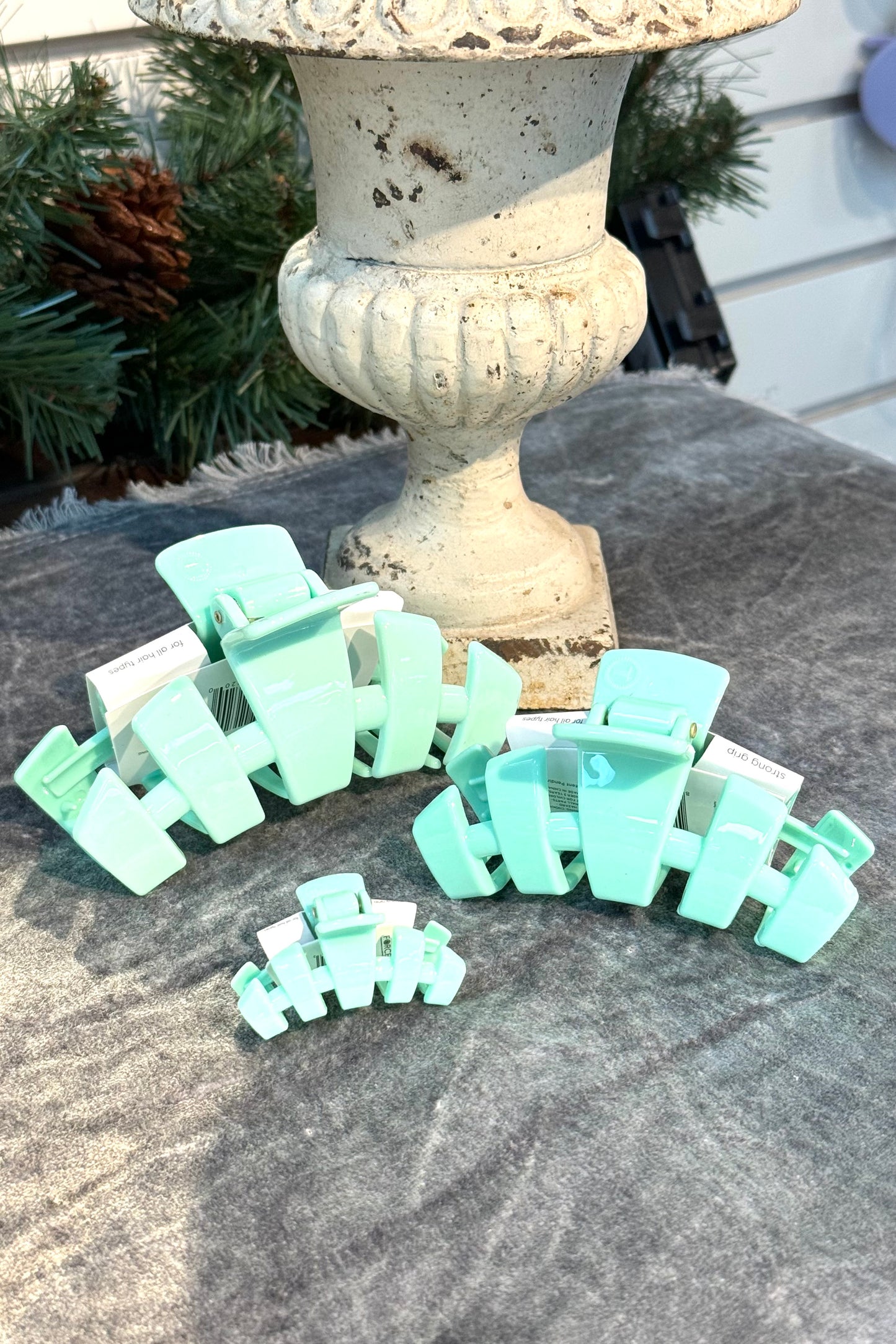 Teleties Classic Mint Green Claw Hair Clip