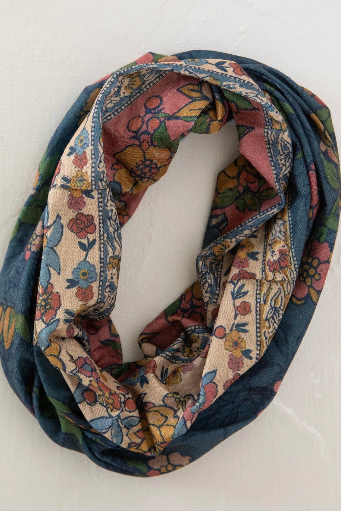 Natural Life Boho Bandeau Headband in Riviera Batik Blue