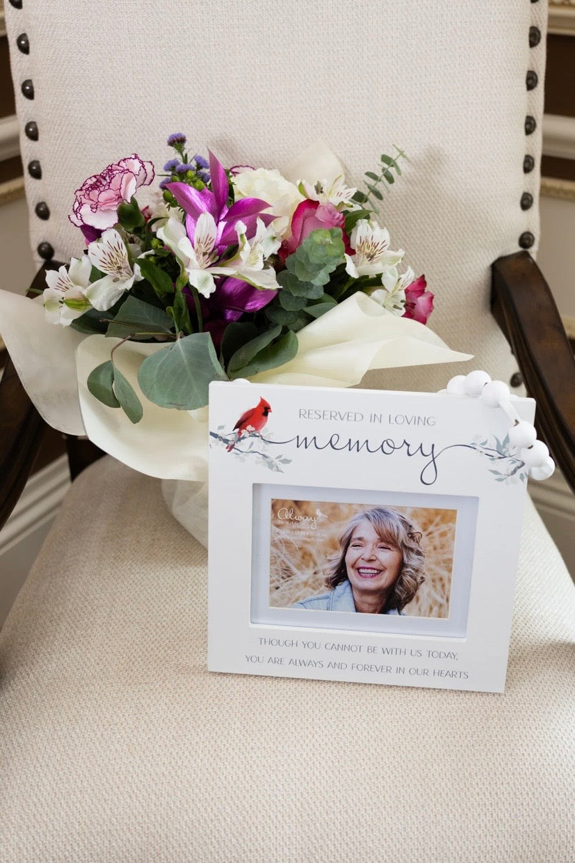 Reserved In Loving Memory Reserved Seat Photo Frame (Holds 6" x 4" Photo)