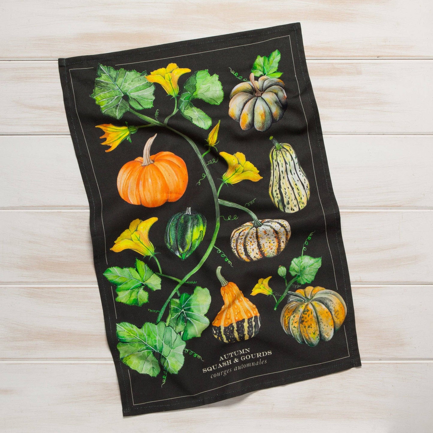 Autumn Squash and Gourds Dishtowel