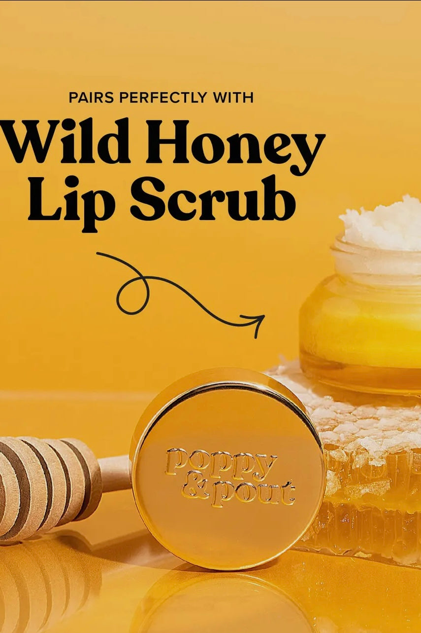 Poppy & Pout Wild Honey Premium Organic Lip Balm