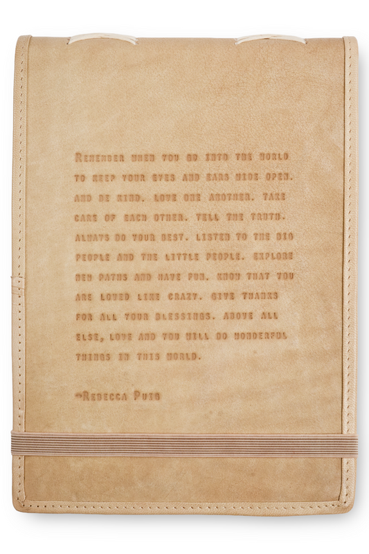 Sugarboo Remember When (Rebecca Puig) Leather Journal: Large
