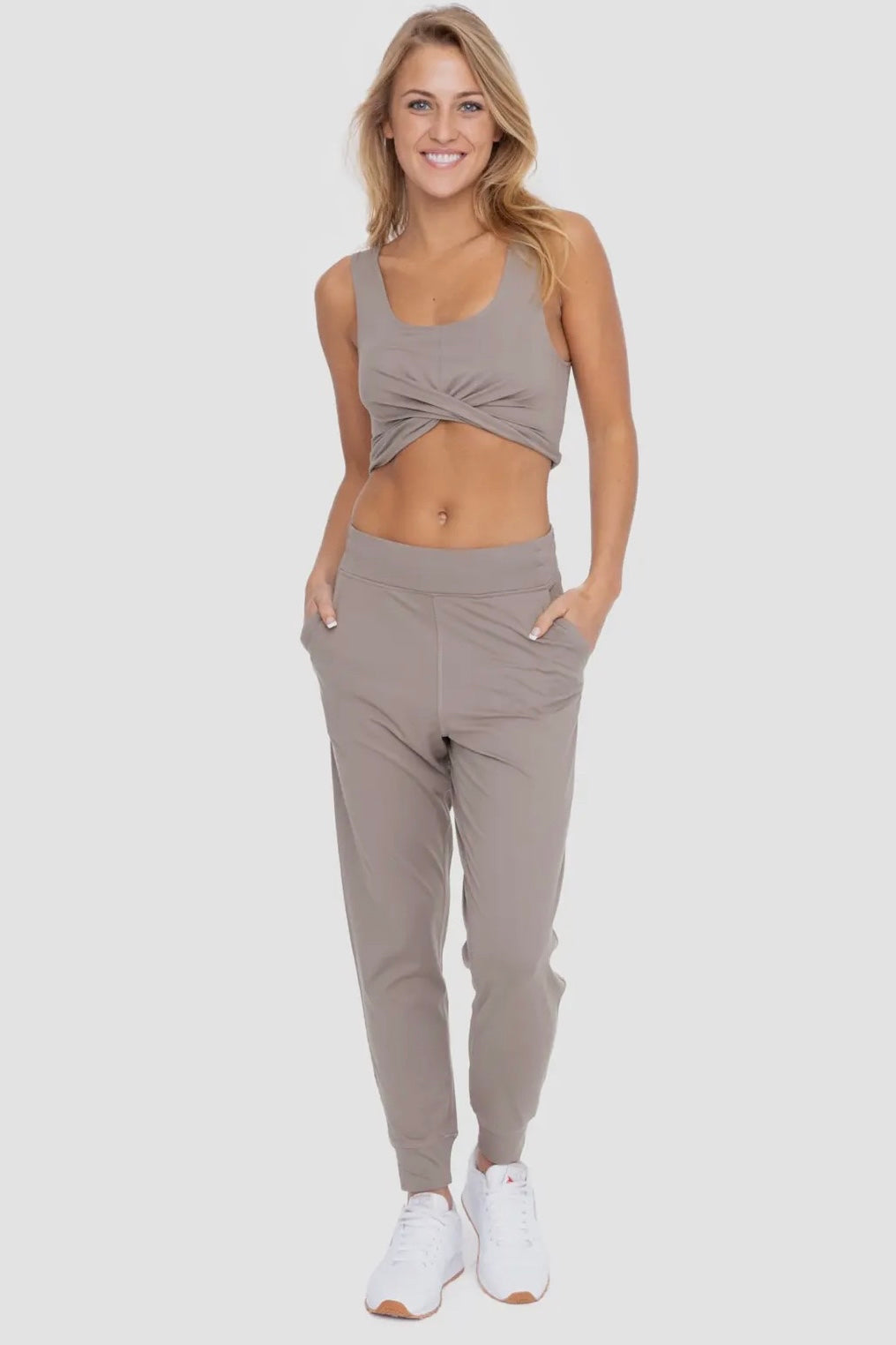 Warm Gray Butter Soft Cozyflex Everyday Jogger Pants