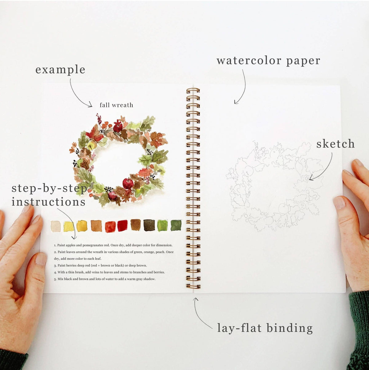 Autumn Watercolor Workbook: Emily Lex Studio