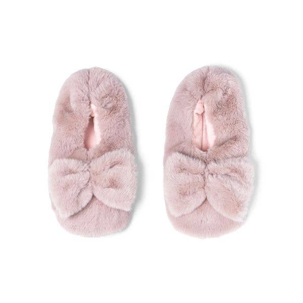 Cuddlers Heated Slippers by Hello Mello in black, ivory, or pink