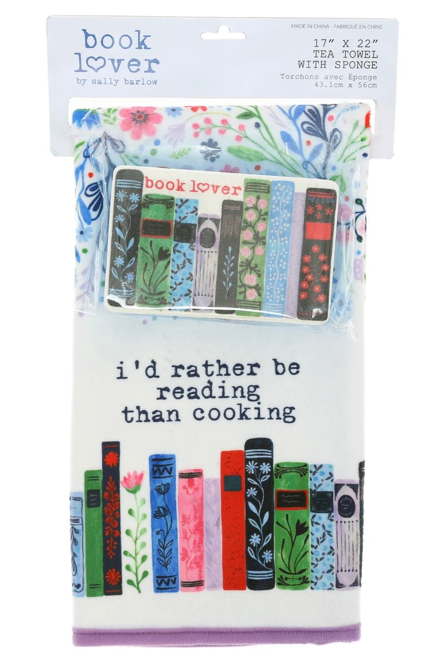 Rather Be Reading Tea Towel & Sponge Gift Set