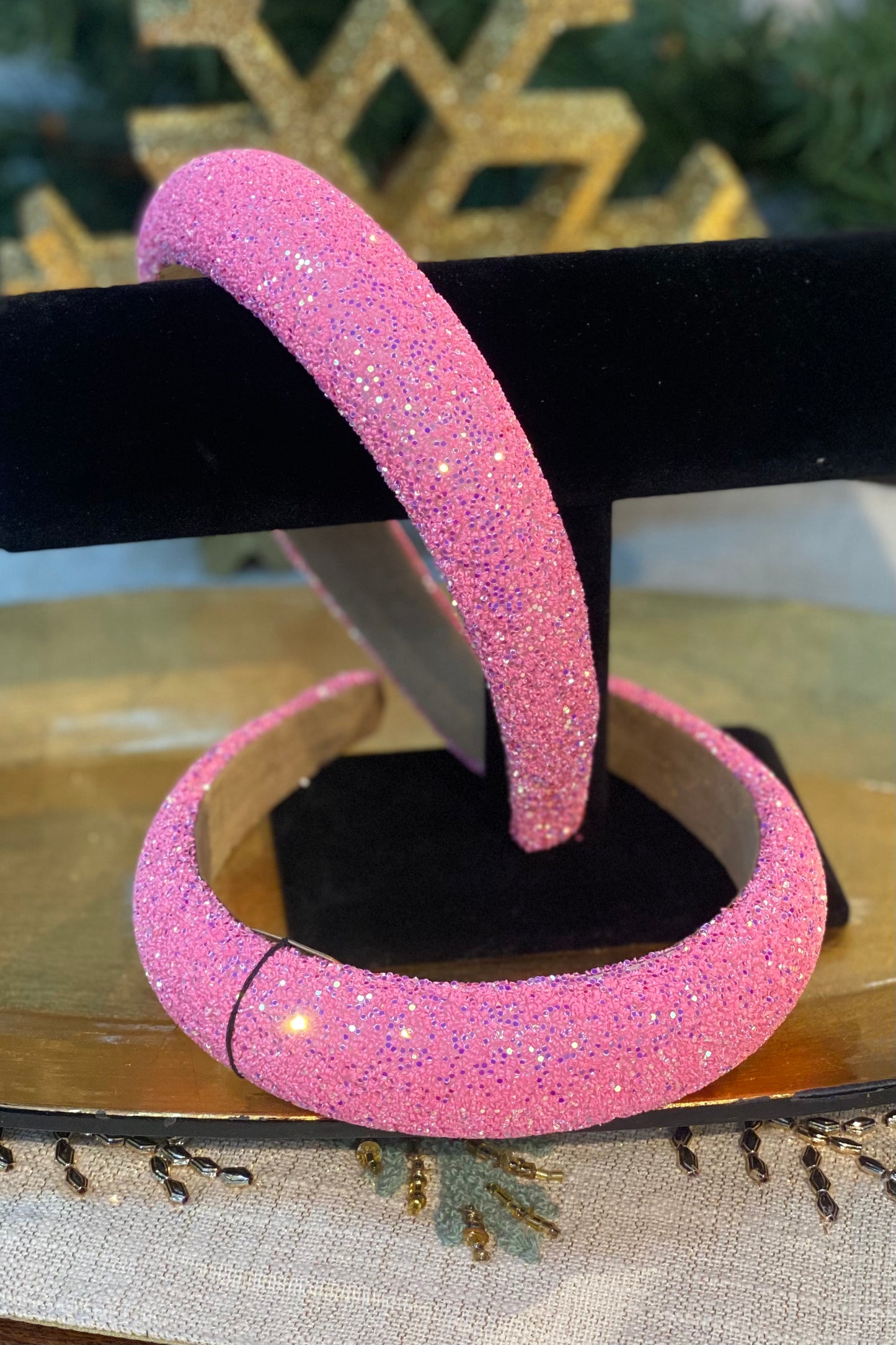 Sparkling Microbead Headband in Pink or Multicolor