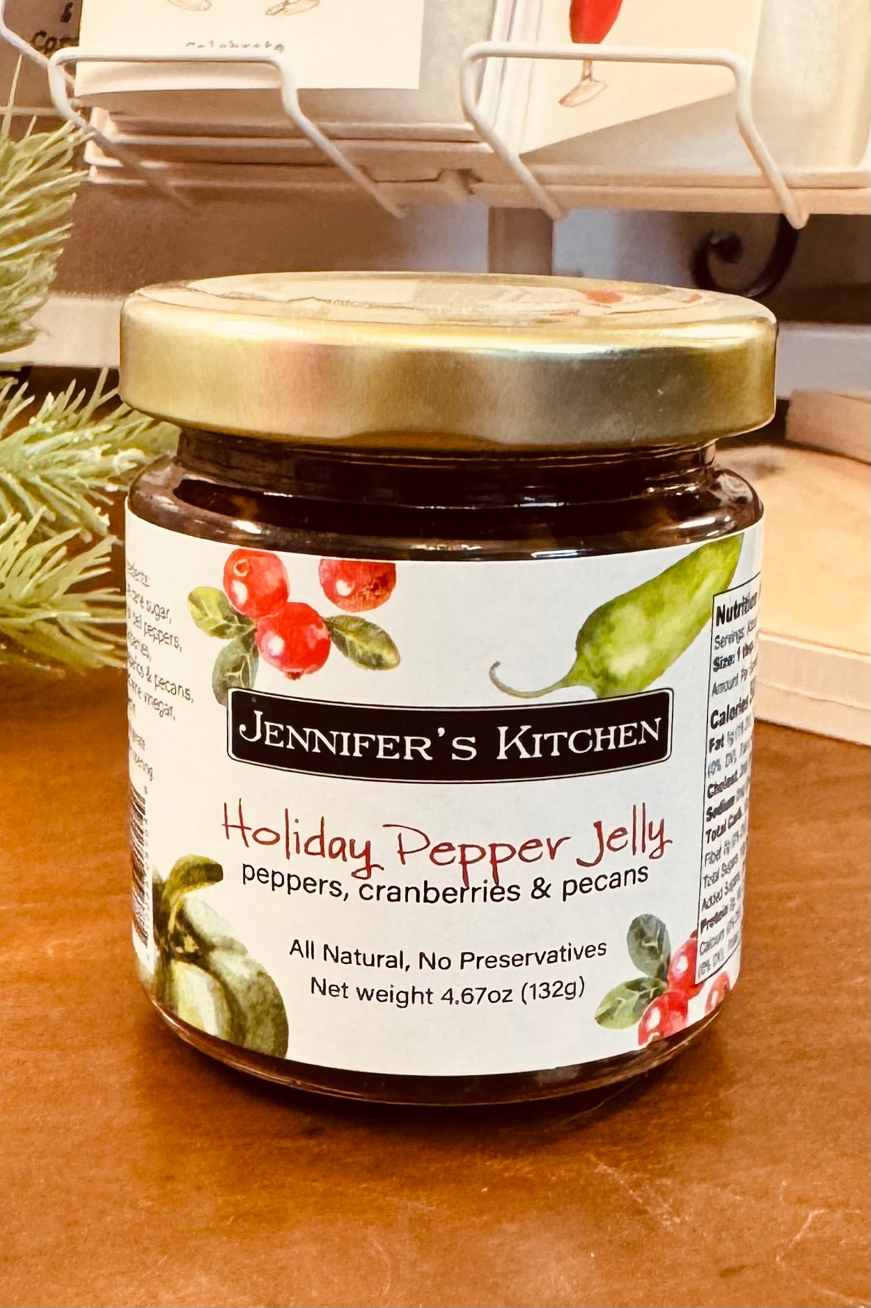 Jennifer's Kitchen 4 oz Pepper Jelly- Choose your flavor