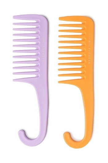 Lemon Lavender Knot Today Detangling Shower Comb Set