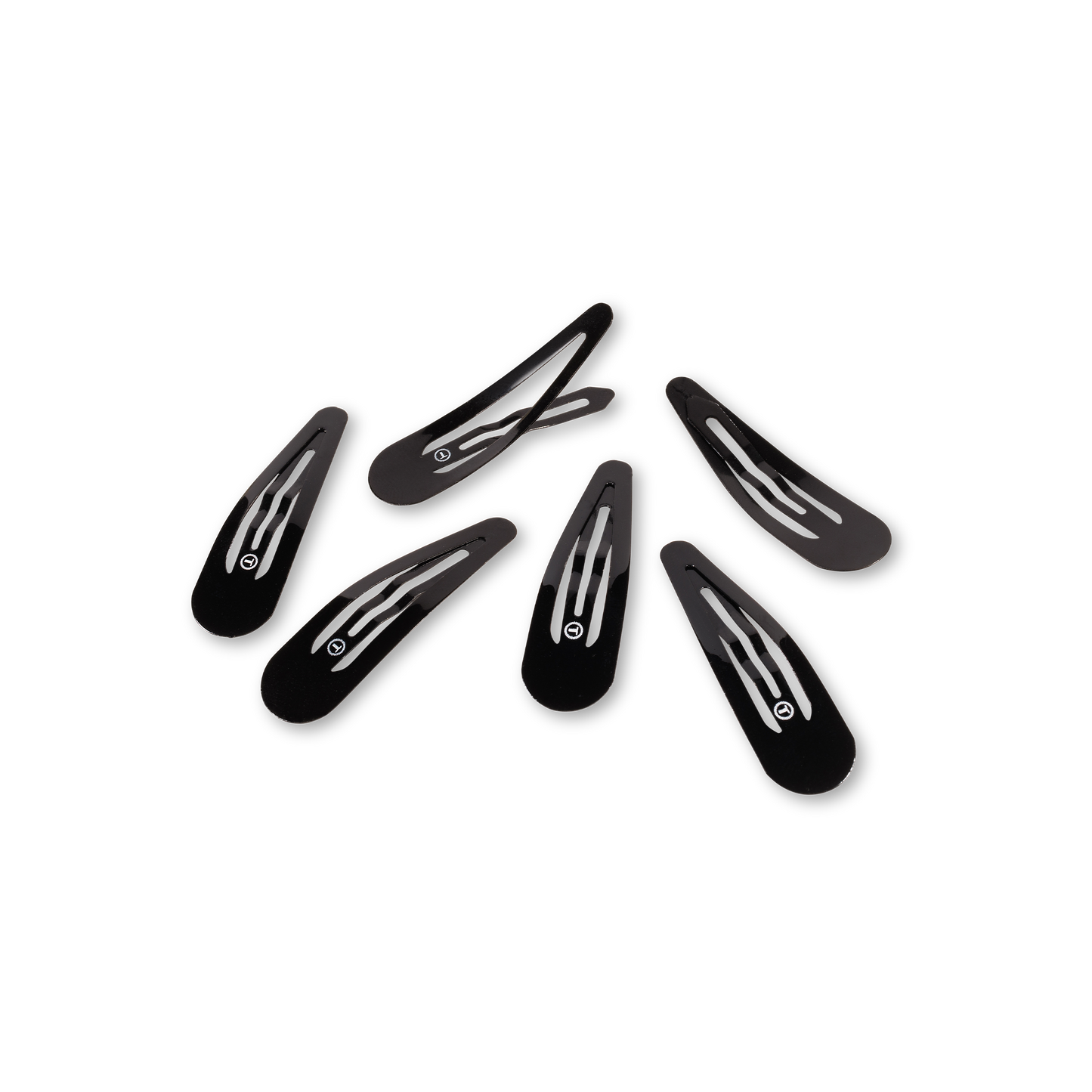 Teleties Snap Clip | Jet Black | 6 Count