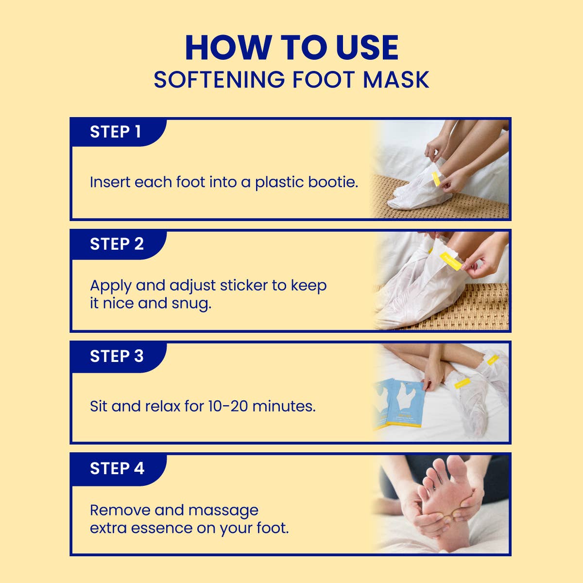 FaceTory Softening Silky Feet Set of 2 Foot Masks - K-Beauty