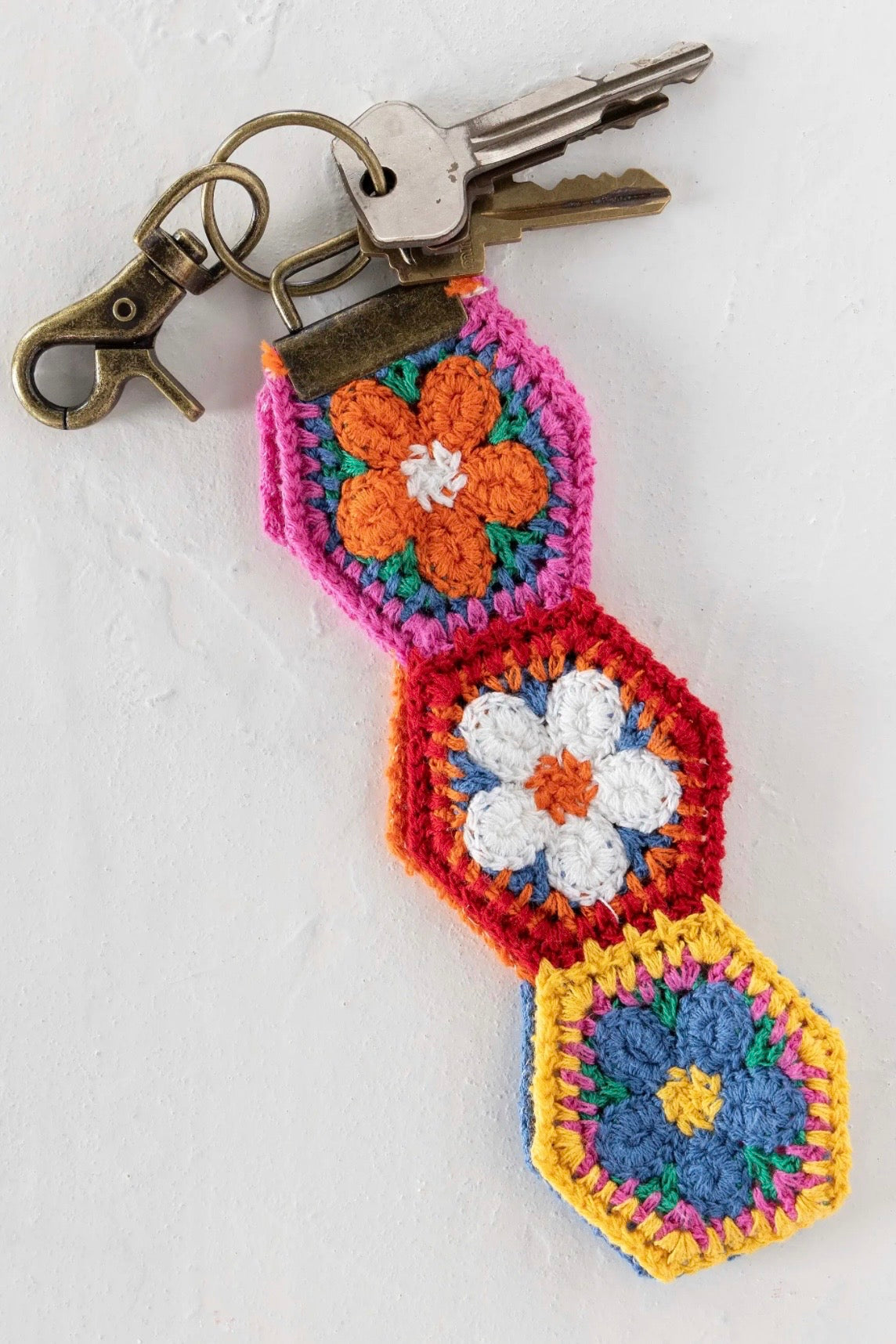 Natural Life Crochet Key Fob