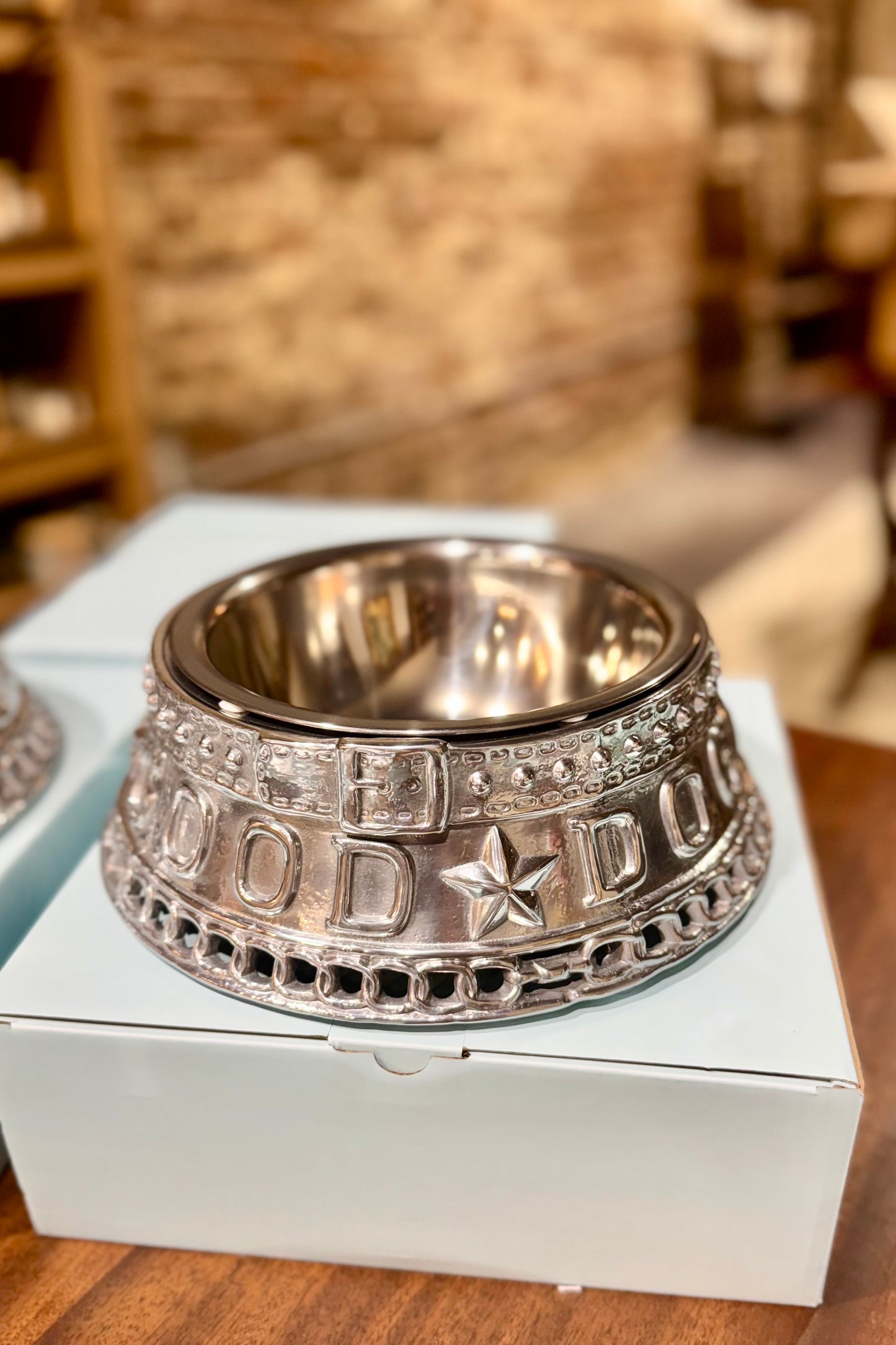 Arthur Court Good Dog Large Food and Water Bowl