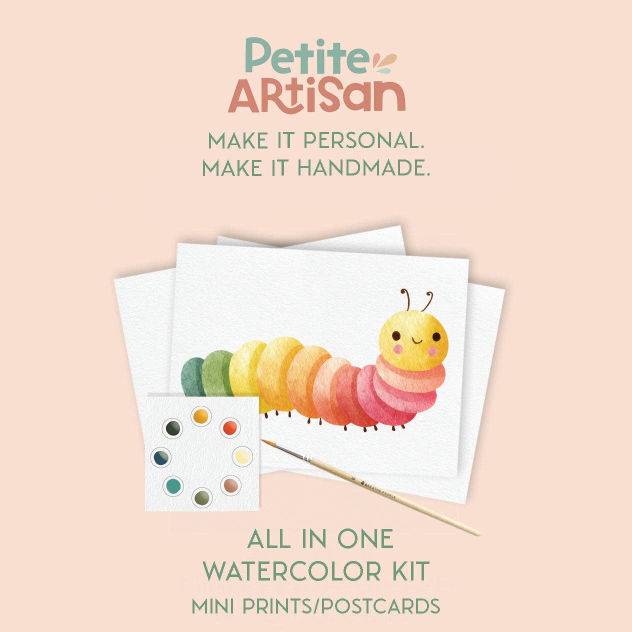 Breathe People Garden Friends Watercolor Postcard Kit