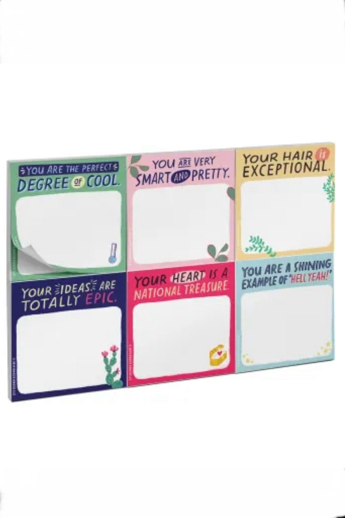 Very Smart and Pretty Sticky Note Set by Em & Friends