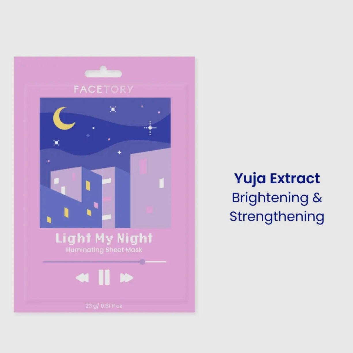 FaceTory Light My Night Illuminating Sheet Mask - Korean Beauty