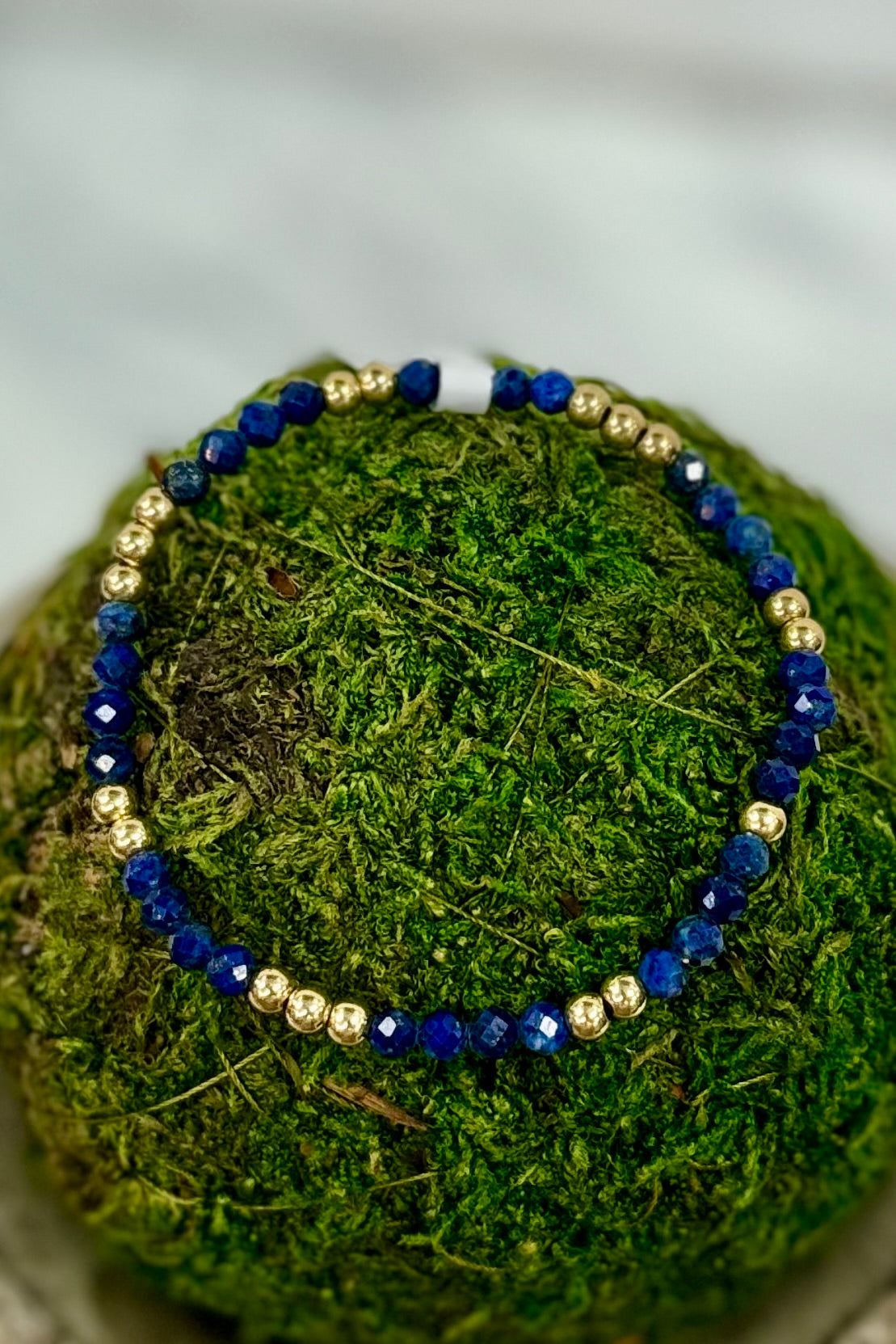 Amanda Blu Precious Stones and Gold Beaded Stretch Bracelet