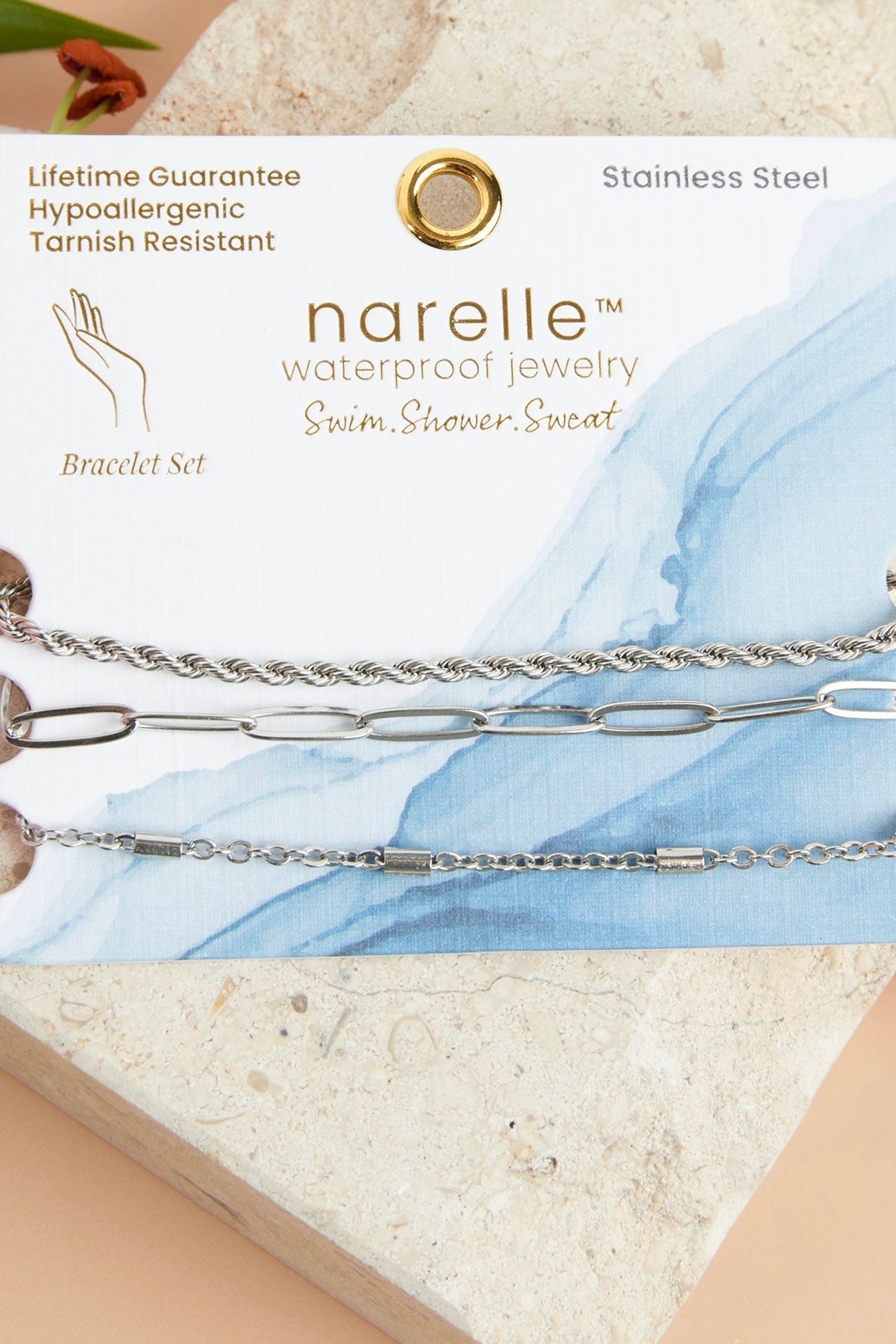 Narelle Waterproof Jewelry- Bracelet Trio Collection