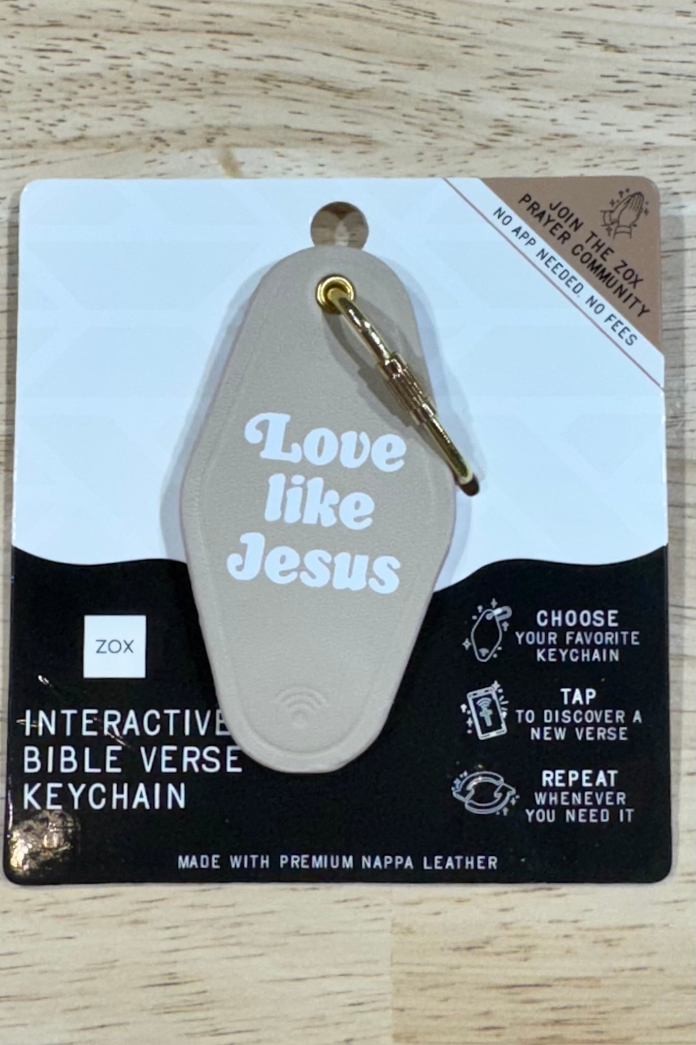 Zox Interactive Bible Verse or Affirmation Keychain