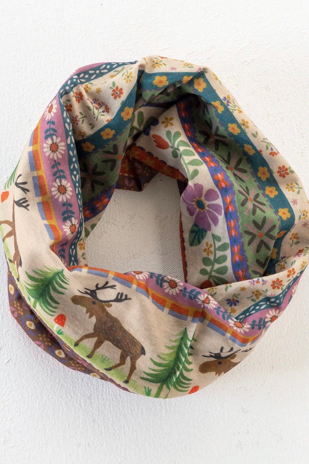 Natural Life Boho Bandeau Headband in Moose Border