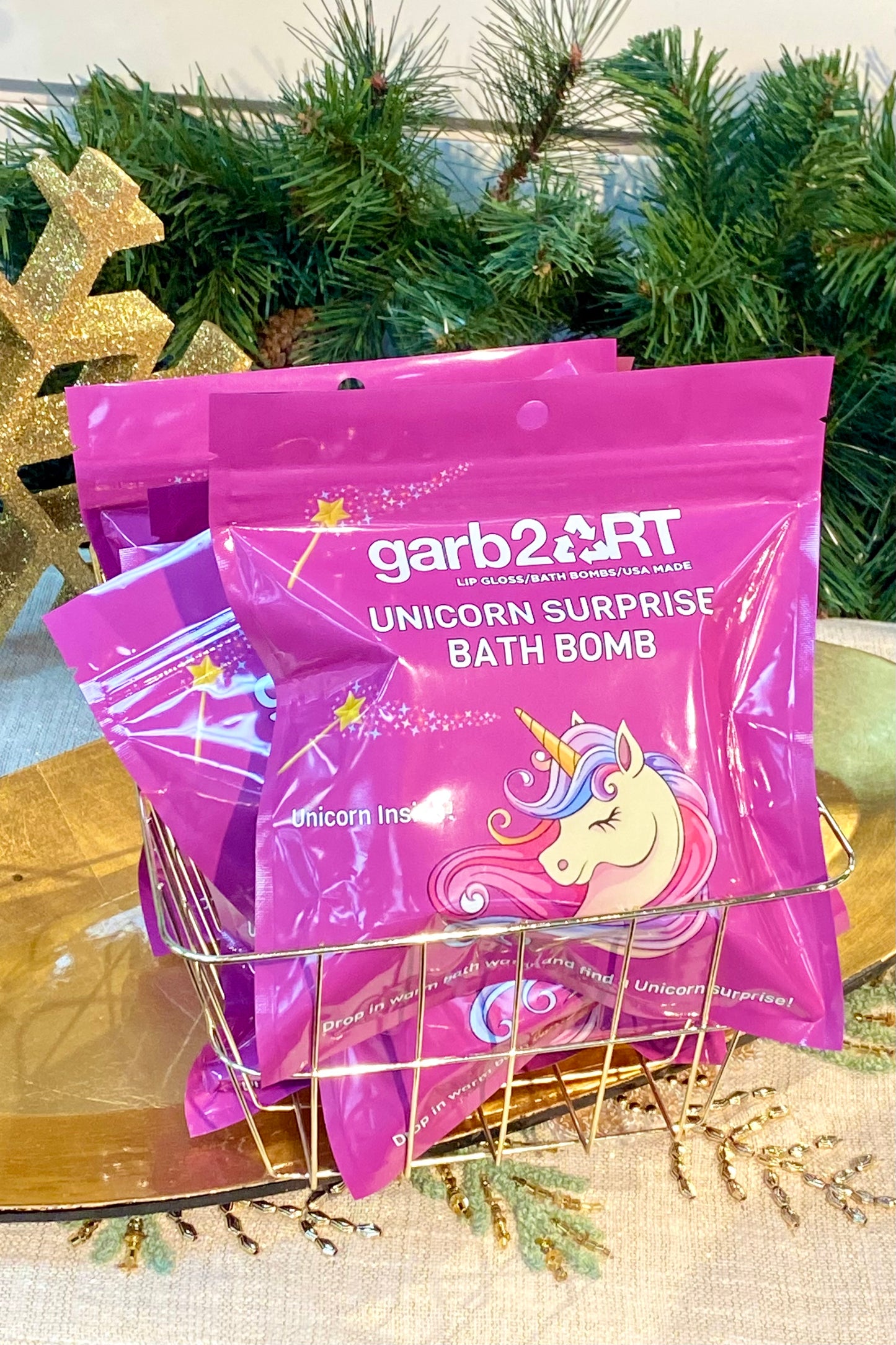 Unicorn Surprise Bath Bombs by Garb2Art