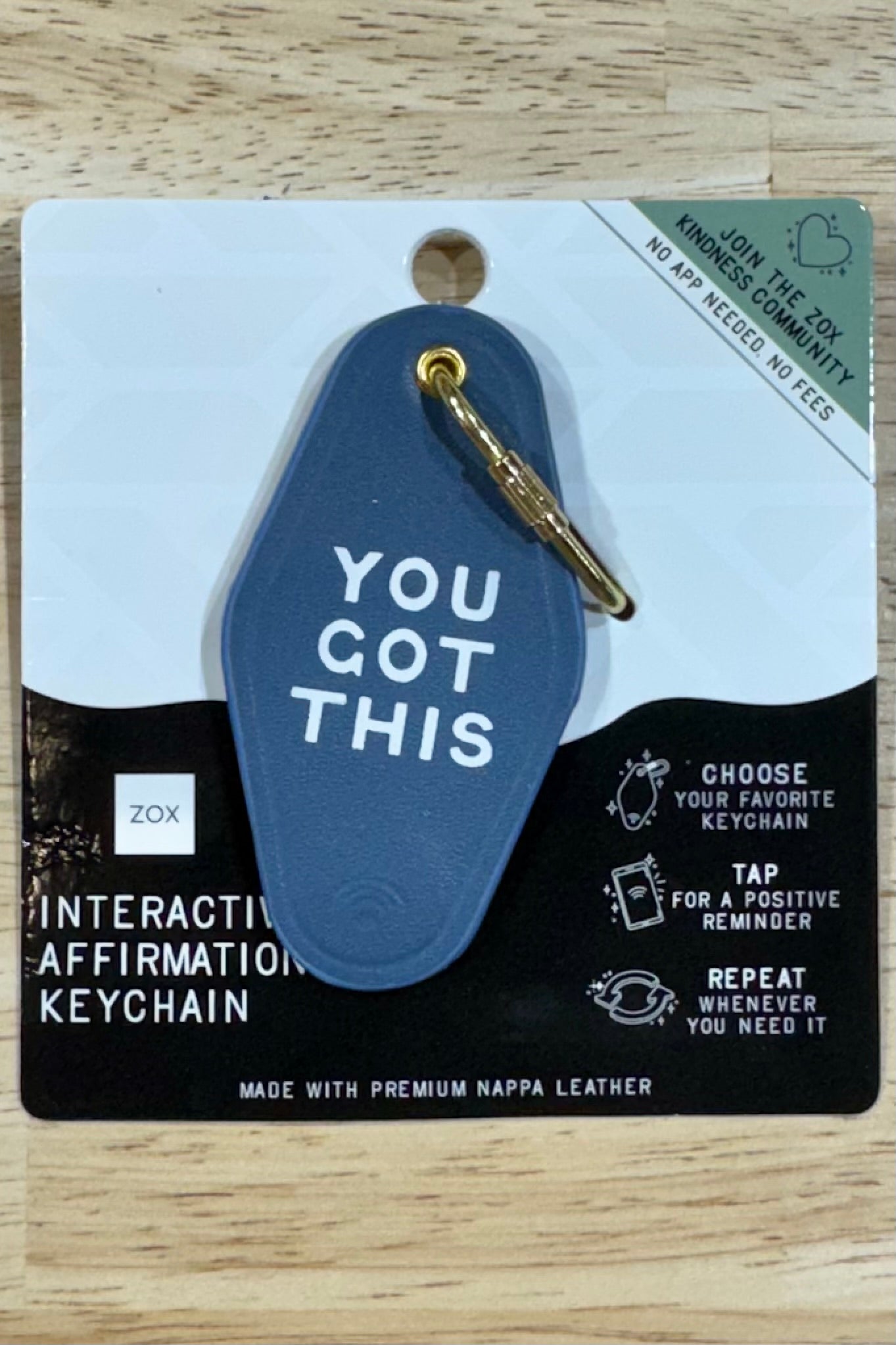 Zox Interactive Bible Verse or Affirmation Keychain